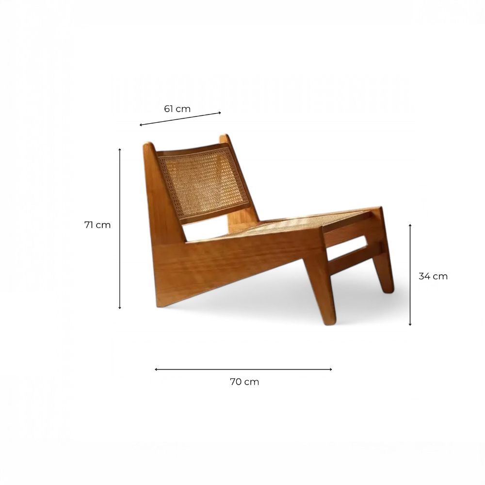 Hochwertiger Lounge-Sessel im minimalistischen Design