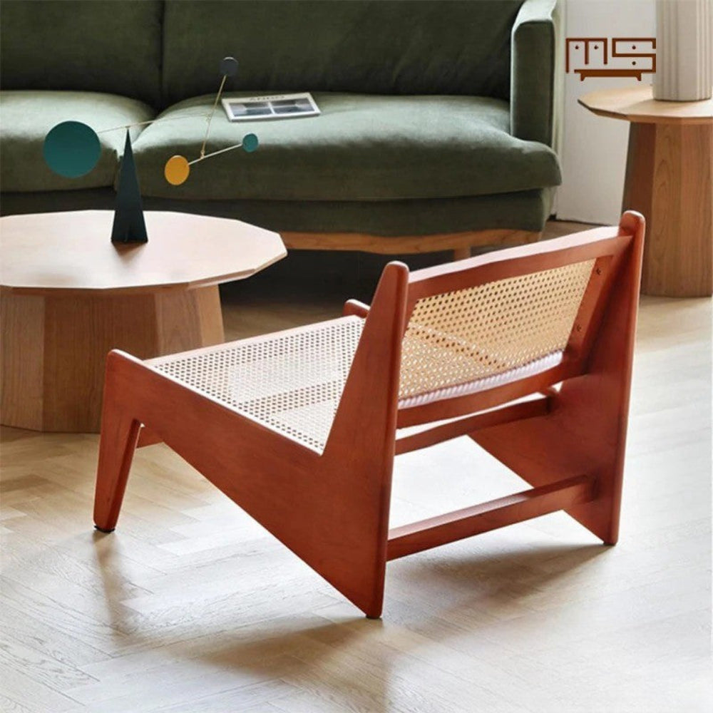 Hochwertiger Lounge-Sessel im minimalistischen Design
