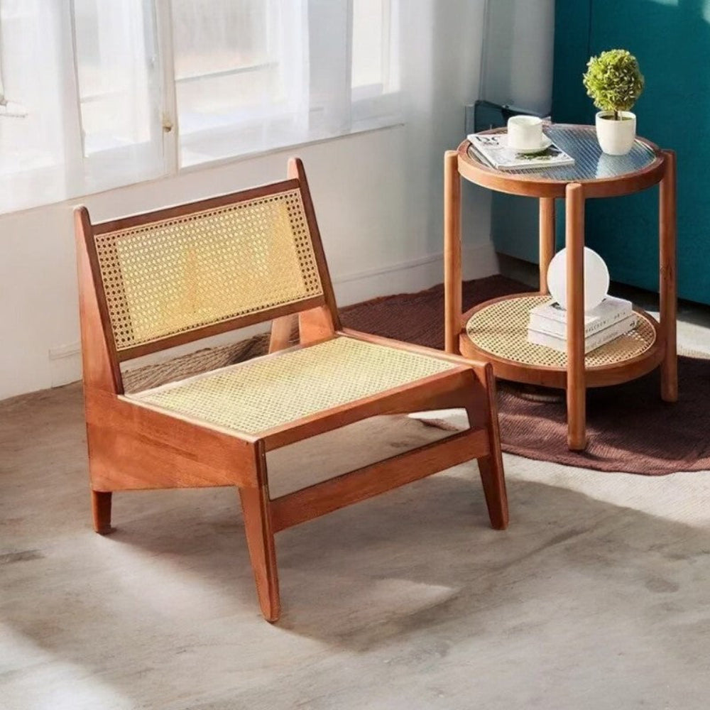 Hochwertiger Lounge-Sessel im minimalistischen Design