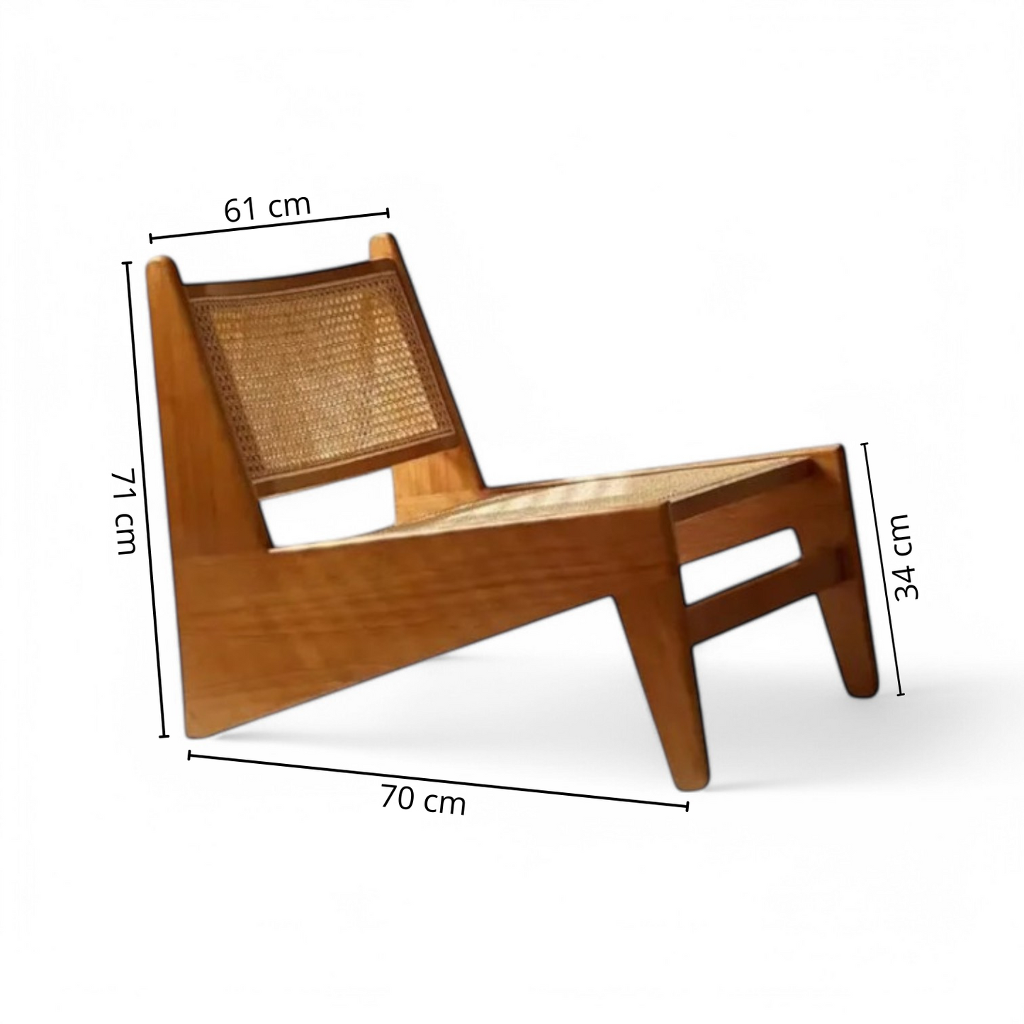 Hochwertiger Lounge-Sessel im minimalistischen Design