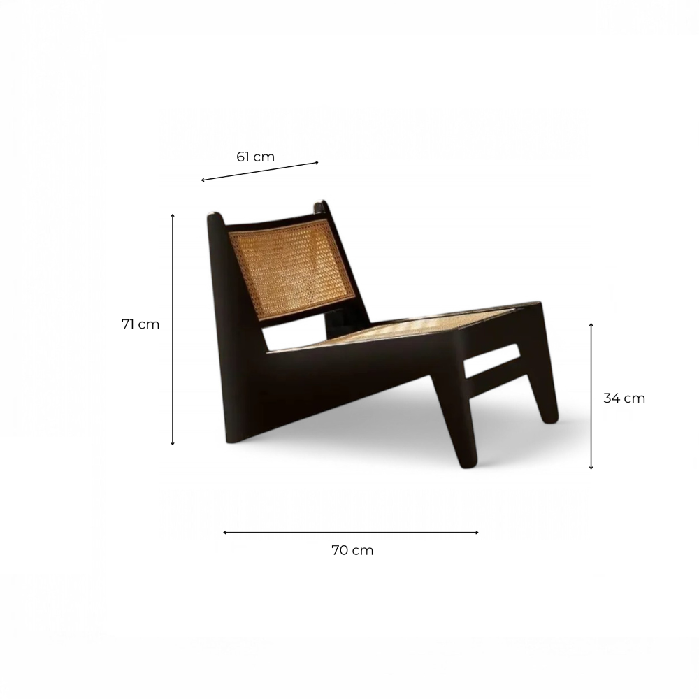 Hochwertiger Lounge-Sessel im minimalistischen Design