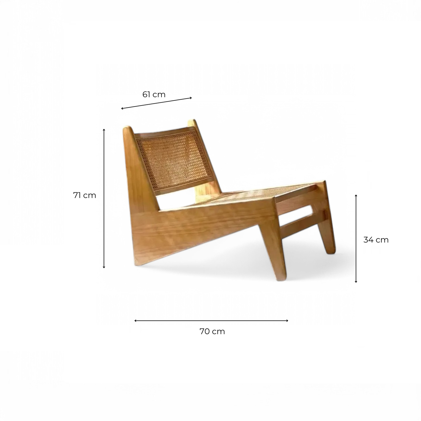 Hochwertiger Lounge-Sessel im minimalistischen Design