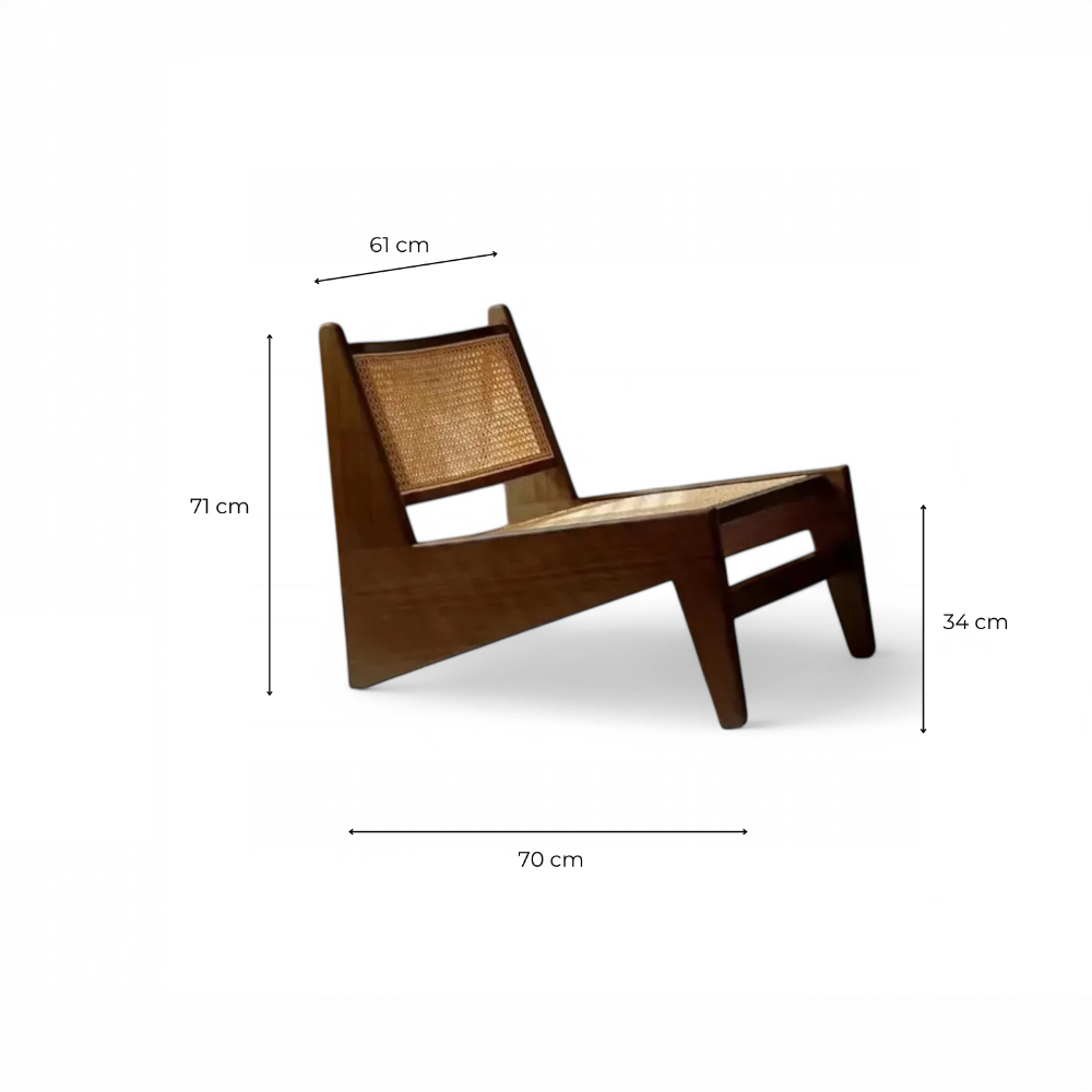 Hochwertiger Lounge-Sessel im minimalistischen Design